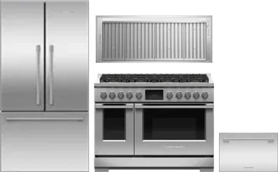 4 Piece Package Includes Refrigerator, Range, Hood And Dishwasher